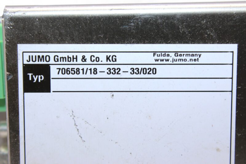 JUMO LOGOSCREEN NT 706581/18-332-33/020 PAPERLESS RECORDER - Image 2