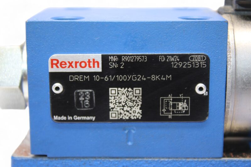 REXROTH R901279573 PRESSURE REDUCING VALVE DREM10-61/100YG24-8K4M - Image 2