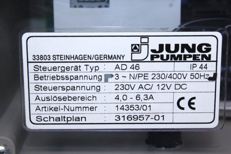 JUNG PUMPEN AD 46 CONTROL UNIT - Image 2