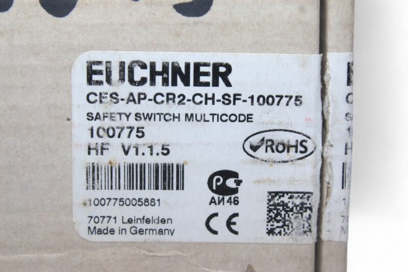 EUCHNER CES-AP-CR2-CH-SF-100775 SAFETY SWITCH 100775 - Image 7
