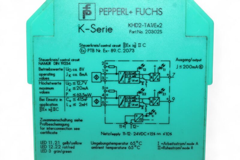 PEPPERL+FUCHS KHD2-TA1/EX2 TRANSFORMER ISOLATED AMPLIFIER 20302S - Image 2