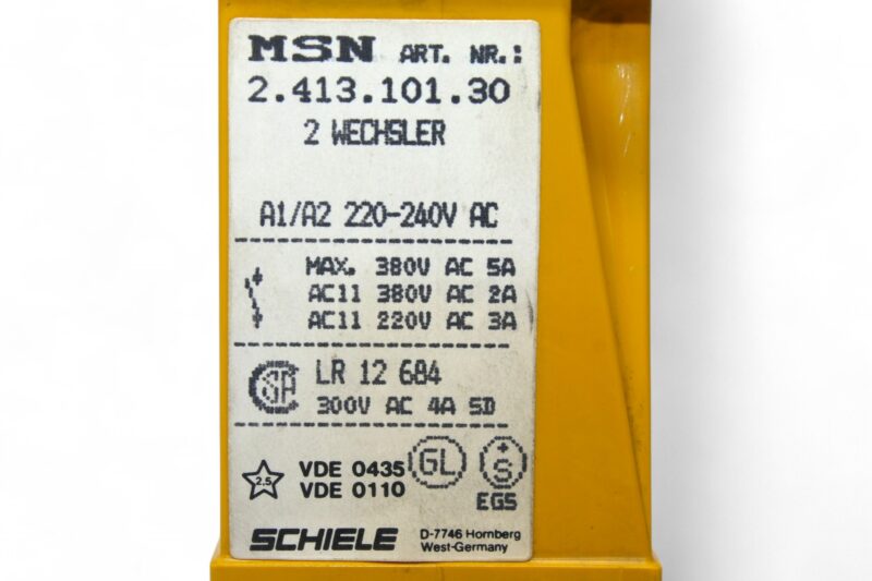 SCHIELE MSN 2.413.101.30 TIME RELAY - Image 2