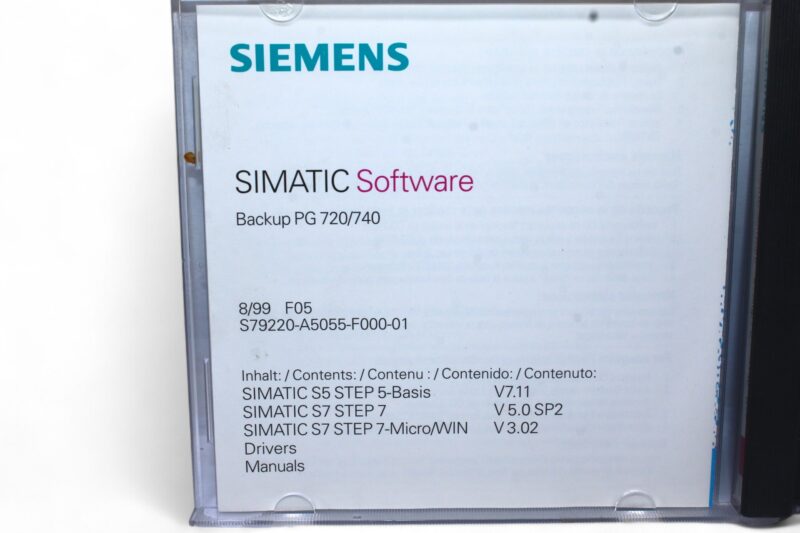SIEMENS S79220-A5055-F000-01 SIMATIC SOFTWARE - Image 3