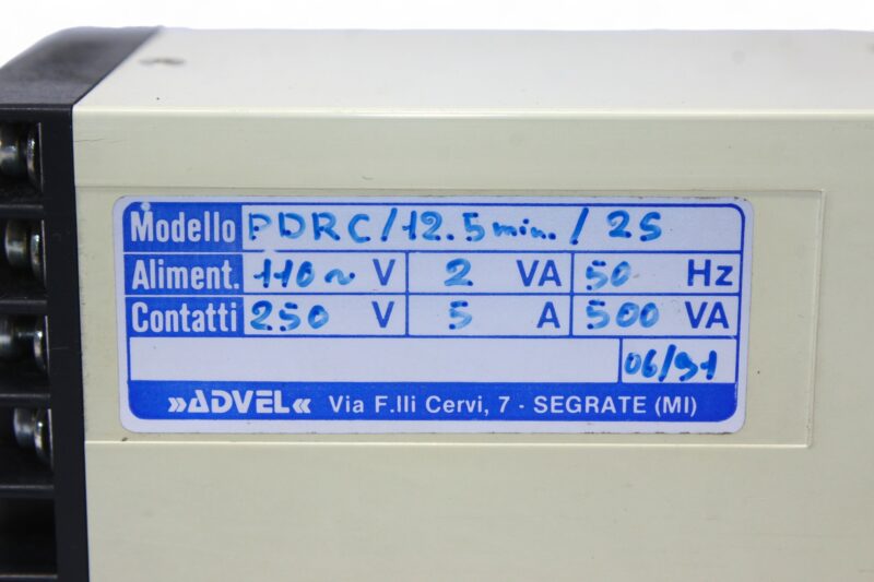 ADVEL PDRC/12.5min/2s TIME RELAY - Image 2