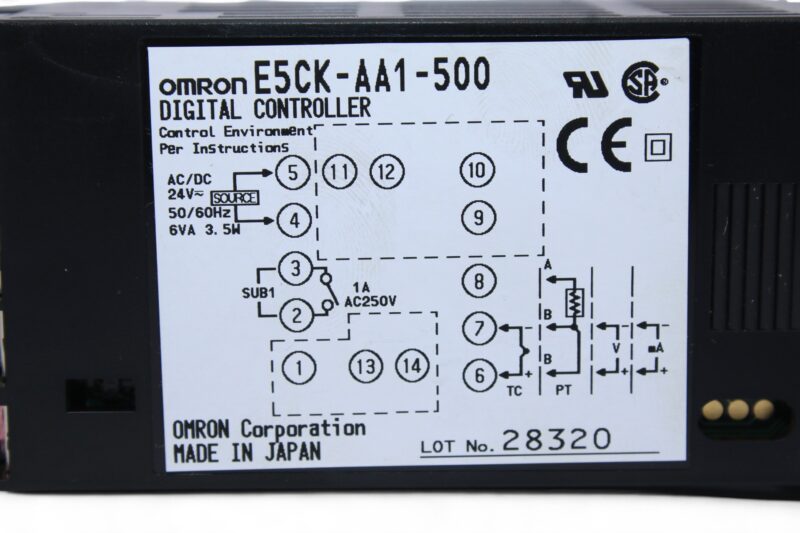 OMRON E5CK-AA1-500 DIGITAL CONTROLLER - Image 2