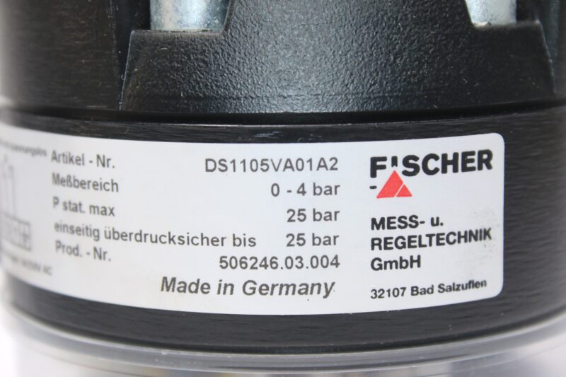 FISCHER DS1105VA01A2 DIFFERENTIAL PRESSURE SWITCH (0…4 bar) - Image 4