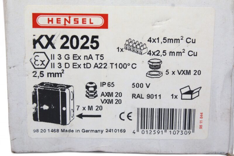 HENSEL KX 2025 CABLE JUNCTION BOX - Image 7