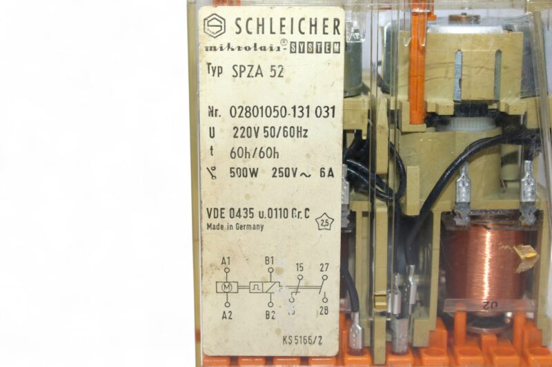 SCHLEICHER SPZA 52 TIME RELAY 02801050-131 (60h/60h) - Image 2