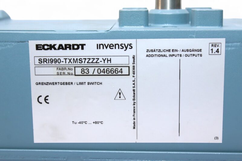 ECKARDT SRI990-TXMS7ZZZ-YH ANALOG POSITIONER - Image 2