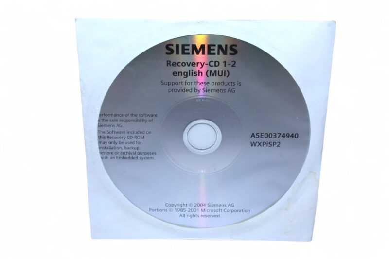 SIEMENS A5E00374940 RECOVERY CD 1-2 ENGLISH (MUI) - Image 3