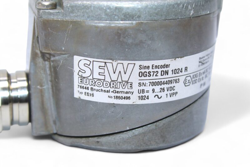 SEW ES1S,1860496 OGS 72 DN 1024 R SINE INCREMENTAL ENCODER - Image 2