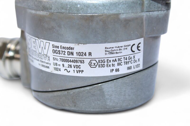 SEW ES1S,1860496 OGS 72 DN 1024 R SINE INCREMENTAL ENCODER - Image 3