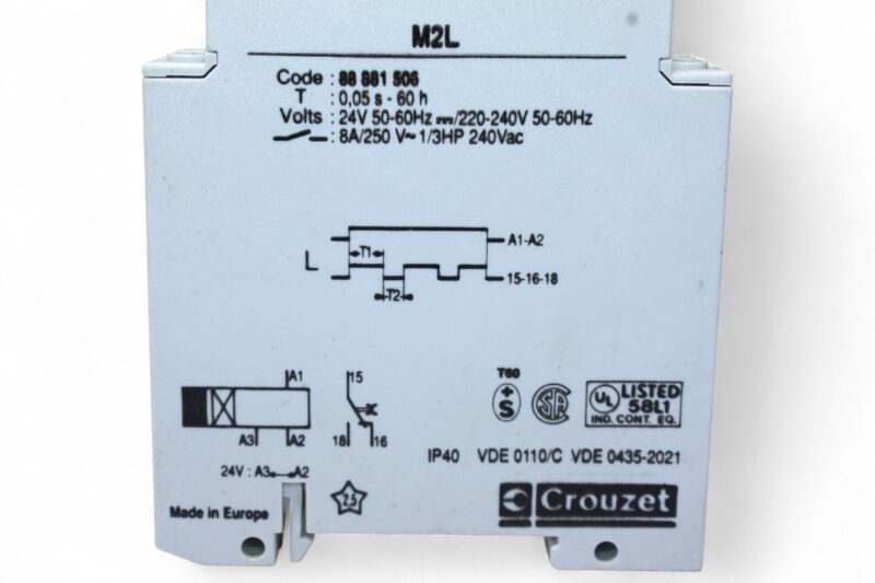 CROUZET M2L	TIME RELAY 88 881 506 (0.05s….60h) - Image 2