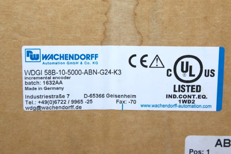 WACHENDORFF WDGI 58B-10-5000-ABN-G24-K3 ENCODER - Image 6