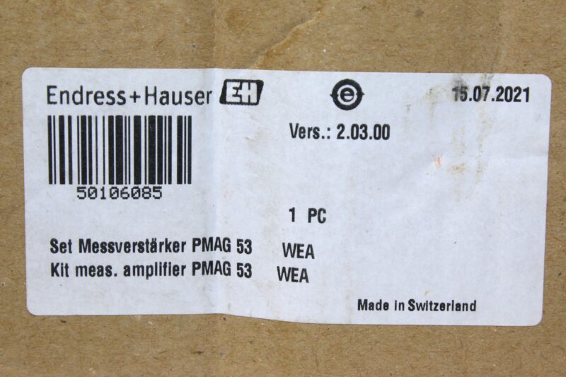 Endress+Hauser 5016085 KIT MEASURING AMPLIFIER Vers: 2.03.00 - Image 2