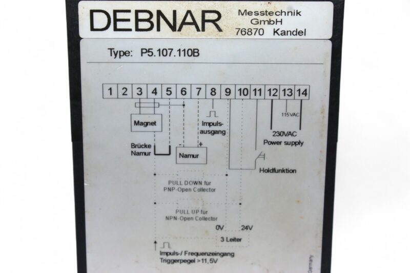 MESSTECHNIK P5.107.110B TEMPERATURE CONTROLLER - Image 2