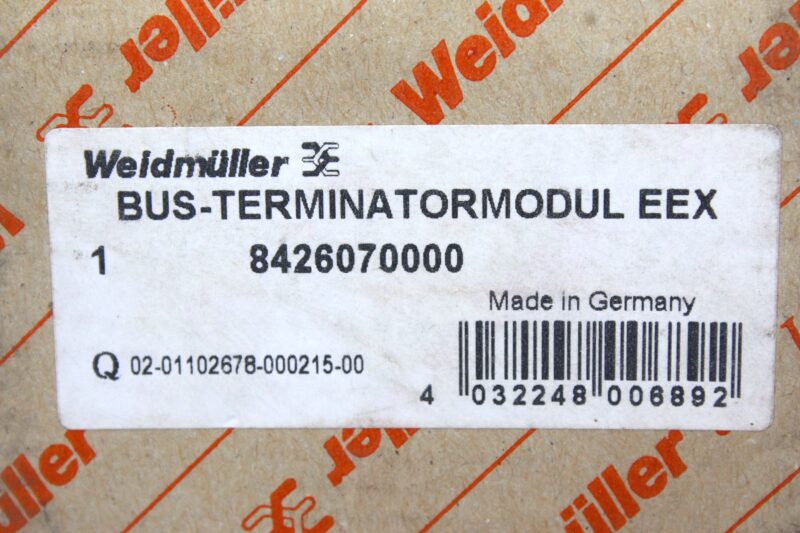 WEIDMULLER 842607 BUS TERMINATION PROFIBUS PA - Image 2