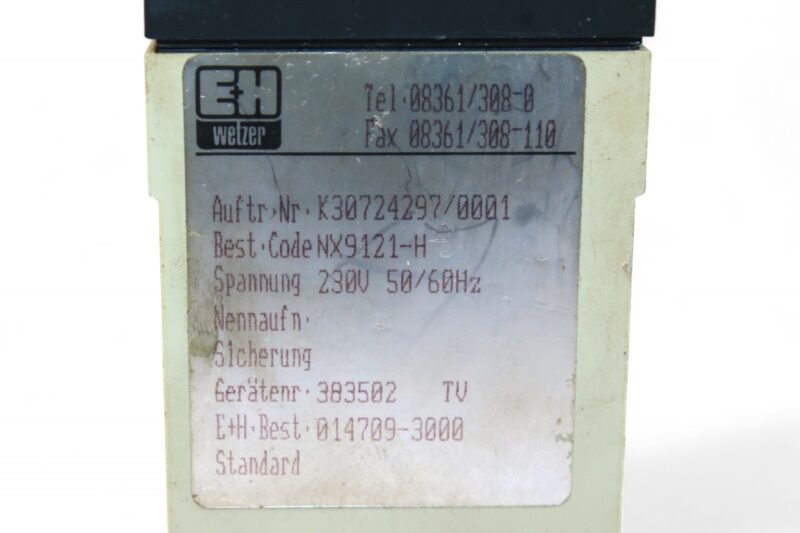 ENDRESS+HAUSER NX 9121-H WETZER K30724297/0001 (230V) - Image 2