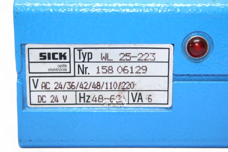 SICK WL25-223 PHOTOELECTRIC RETRO-REFLECTIVE SENSOR - Image 2