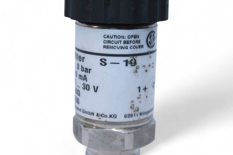 WIKA S-10 PRESSURE TRANSMITTER 9013466 -1…0 bar - Image 3