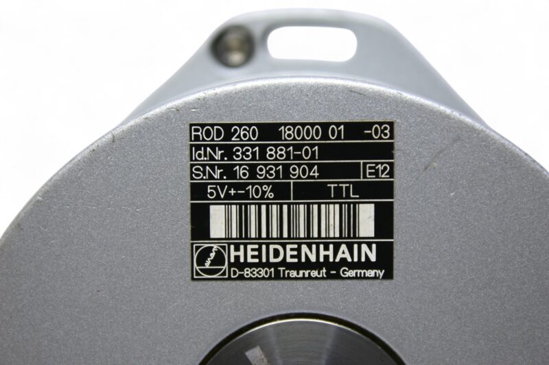 HEIDENHAIN ROD 260 18000 01-03 INCREMENTAL ANGLE ENCODER 331881-01 - Image 2