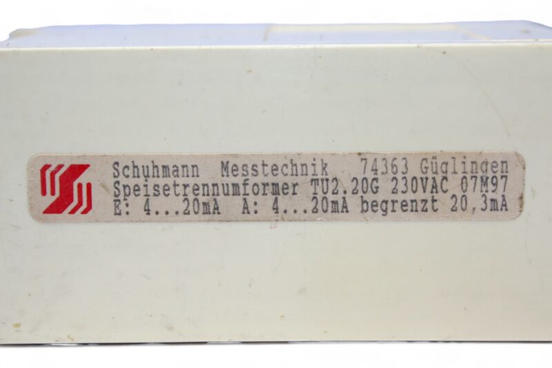 SCHUHMANN MESSTECHNIK TU 2.20 G TRANSFORMER (230 VAC) - Image 3