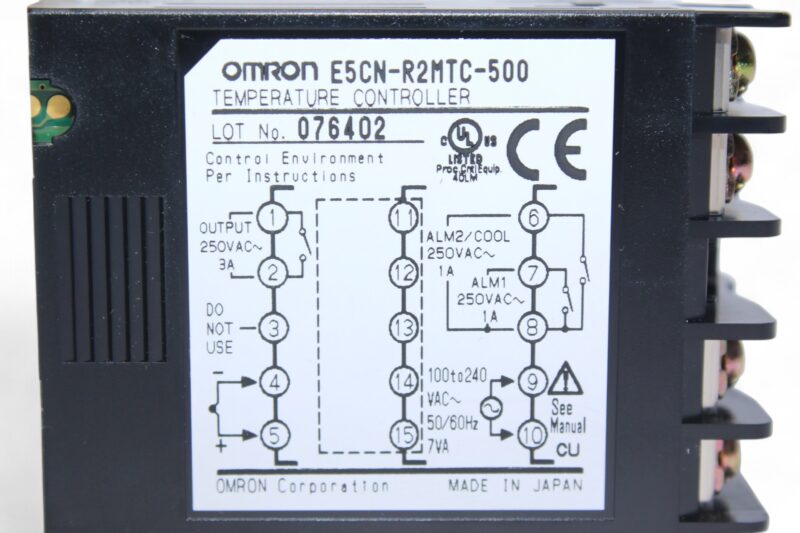 OMRON E5CN-R2MTC-500 Digital Temperature Controller (100 TO 240V) - Image 3