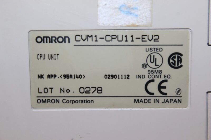 OMRON CVM1-CPU11-EV2 CPU UNIT - Image 2