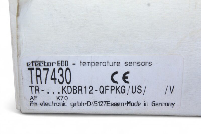IFM TR7430 TEMPERATURE SENSOR TR-...KDBR12-QFPKG/US/....../V -40...150 °C - Image 9