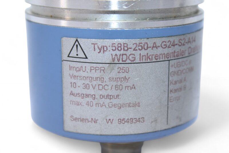 WACHENDORFF WDG 58B-250-A-G24-S2-A14 INCREMENTAL ENCODER - Image 2