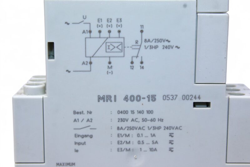 EBERLE MRI 400-15 MULTIFUNCTION RELAY 0400 15 140 100 - Image 2