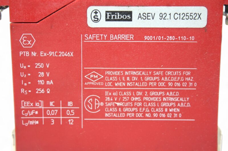 STAHL 9001/01-280-110-10 SAFETY BARRIER - Image 3