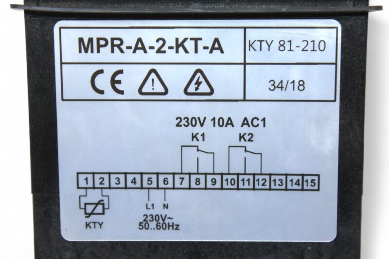 WELBA MPR-A-2-KT-A TEMPERATURE CONTROLLER (230V) - Image 2
