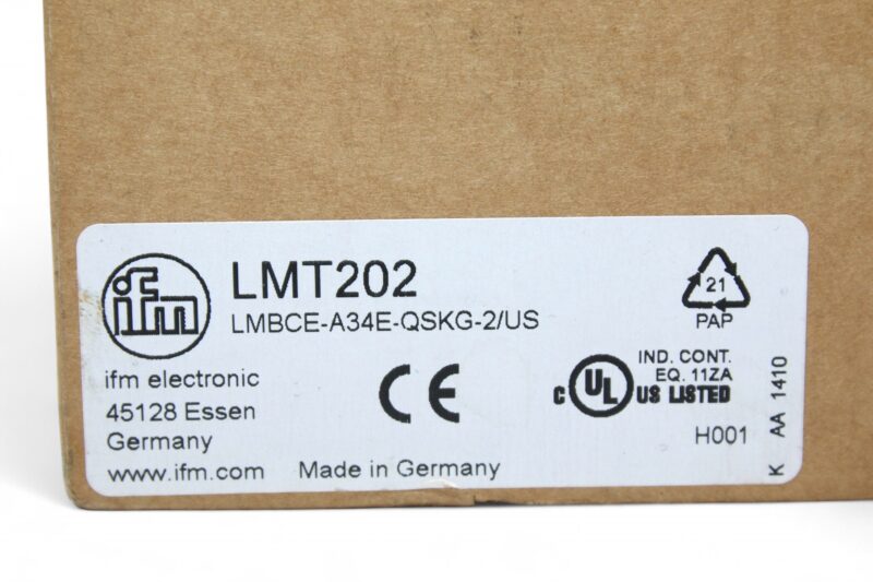 IFM LMT202 LEVEL SENSOR LMBCE-A34E-QSKG-2/US - Image 2