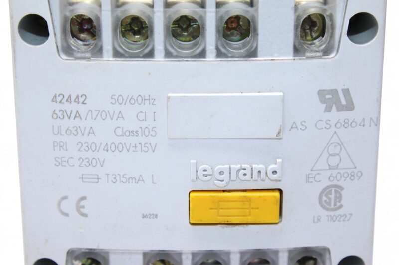 LEGRAND 42442 63VA/170VA TRANSFORMER - Image 2