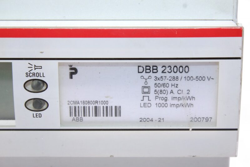 ABB DBB23000 ELECTRICITY METERS 2CMA180800R1000 - Image 2