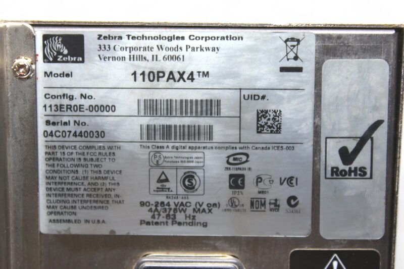 ZEBRA 110PAX4 PRINTER - Image 2
