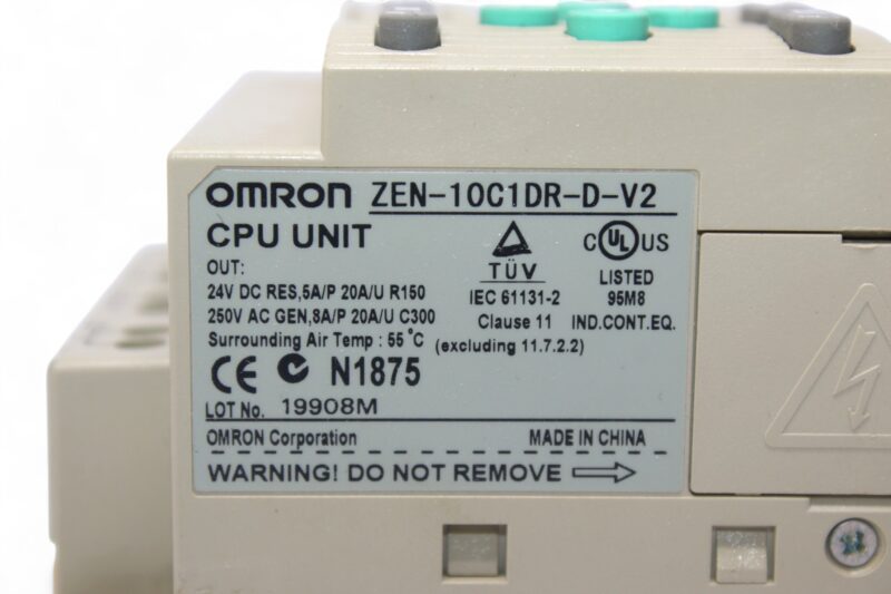 OMRON ZEN-10C1DR-D-V2 PROGRAMMABLE RELAY - Image 3