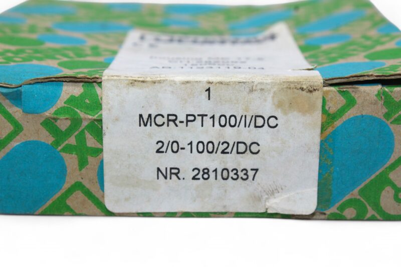 PHOENIX CONTACT MCR-PT100-I-DC RESISTANCE THERMOMETER 2810337 - Image 3