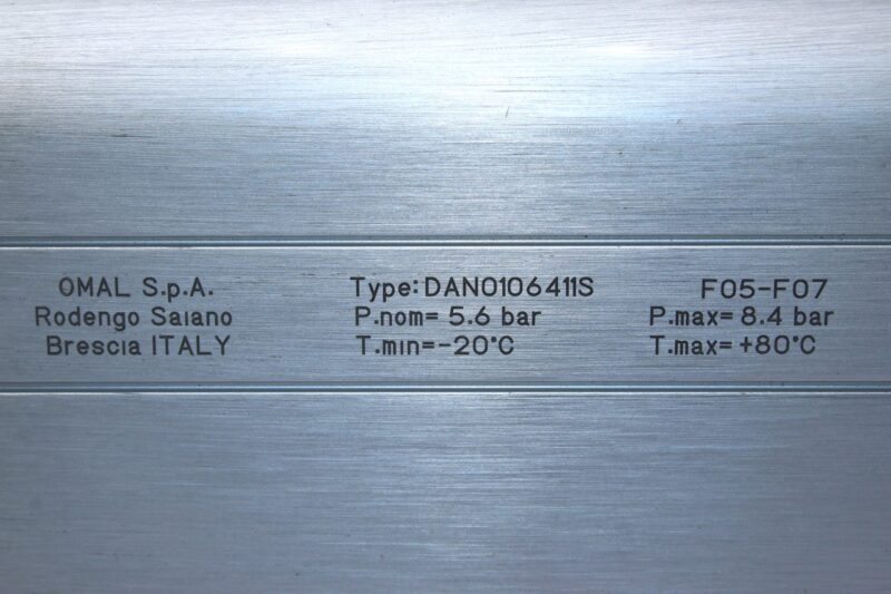 OMAL DAN0106411S PNEUMATIC ACTUATOR F05/F07 - Image 3
