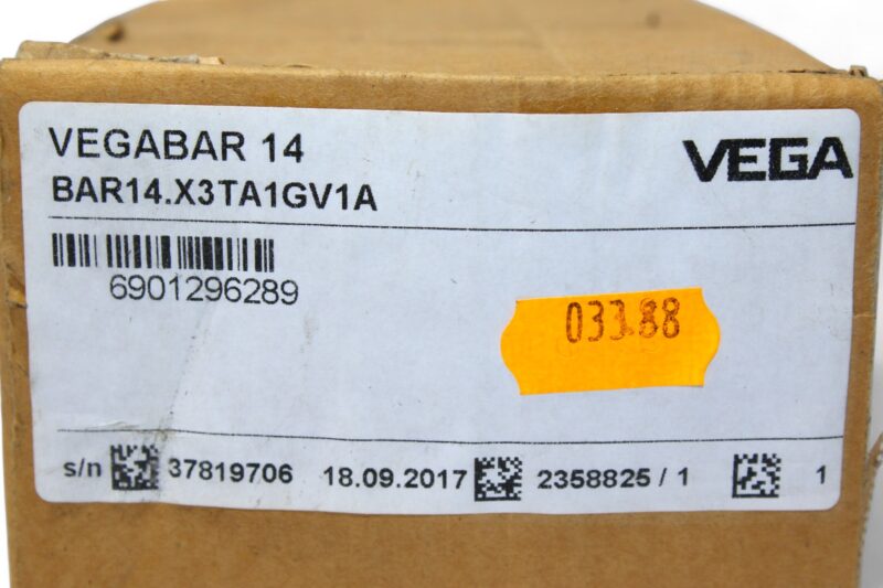 VEGA VEGABAR14 PRESSURE TRANSMITTER BAR14.X3TA1GV1A (-1…0.1 bar) - Image 7
