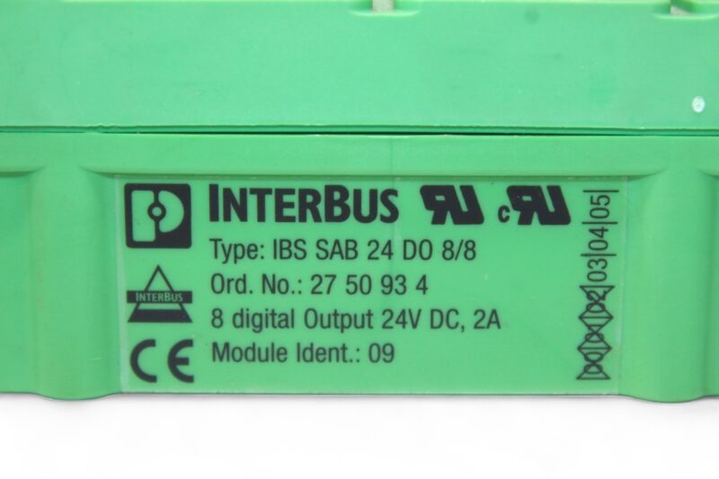 PHOENIX CONTACT IBS SAB 24 DO 8/8 DISTRIBUTED I/O DEVICE 2750934 - Image 3