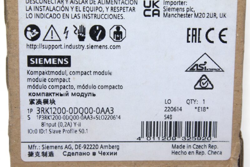 SIEMENS 3RK1200-0DQ00-0AA3 COMPACT MODULE - Image 2