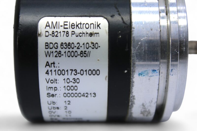 AMI-ELEKTRONIK BDG 6360-2-10-30-W126-1000-65// INCREMENTAL ROTARY ENCODER 41100173-01000 - Image 2