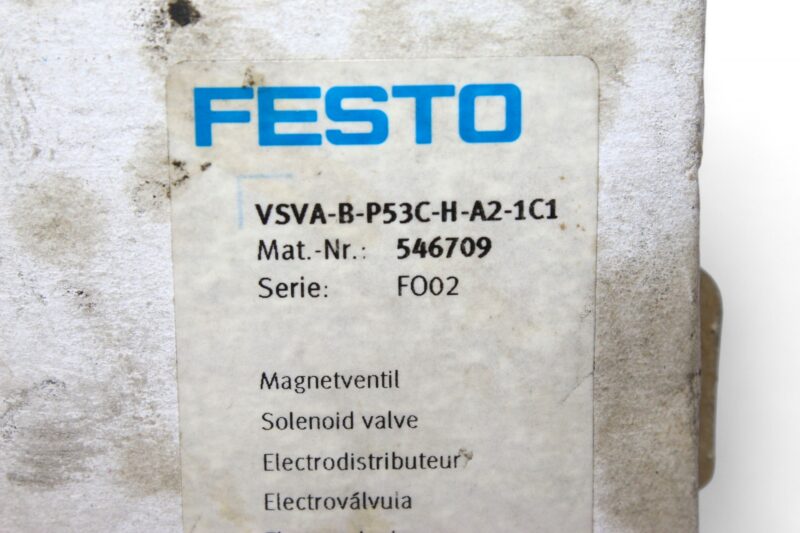 FESTO VSVA-B-P53C-H-A2-1C1 SOLENOID VALVE 546709 - Image 2