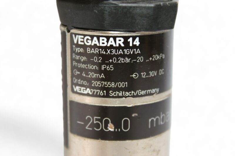 VEGA BAR14.X3UA1GV1A PRESSURE TRANSMITTER - Image 2