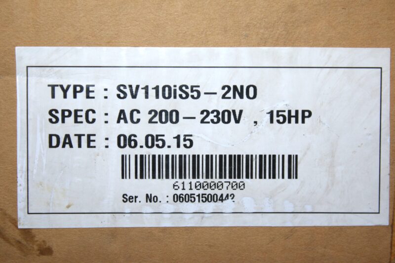 LS SV110IS5-2NO AC VARIABLE SPEED DRIVE 11KW/15HP - Image 2