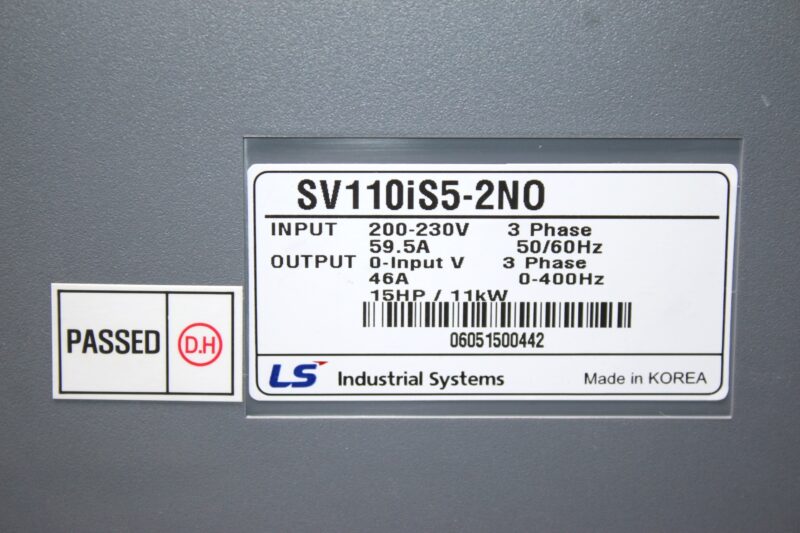 LS SV110IS5-2NO AC VARIABLE SPEED DRIVE 11KW/15HP - Image 3
