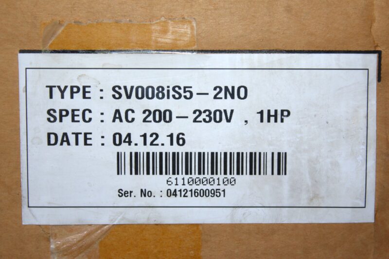 LG SV008IS5-2NO AC VARIABLE SPEED DRIVE 0.75KW/1HP - Image 2