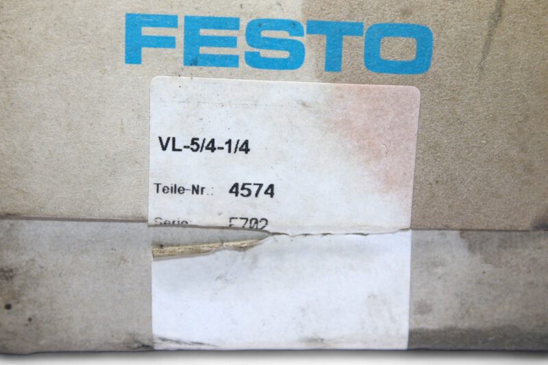 FESTO VL-5/4-1/4 PNEUMATIC VALVE 4574 - Image 2